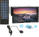 Farenheit TID702NRB In-Dash 7 TFT-LCD Touchscreen DVD, CD, MP3 Receiver with Built-in Bluetooth, Front Panel USB and Aux-in
