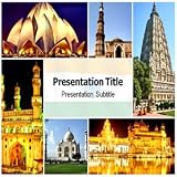 Tourism History In India PowerPoint Template - Slides PPT Templates on Tourism History In India
