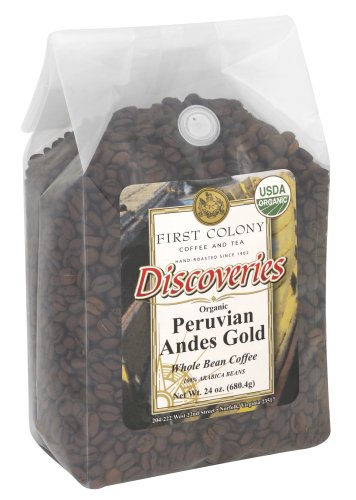First Colony Discoveries Peruvian Andes Gold Medium Roast, 1.5 Pound Bags (Pack of 3) by First Colony