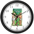 Adam & Eve and Snake - Christian Theme Wall Clock by WatchBuddy Timepieces (Hunter Green Frame)
