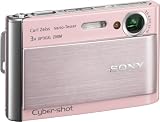 Sony Cybershot DSC-T70 8.1MP Digital Camera with 3x Optical Zoom with Super Steady Shot Image Stabilization (Pink)
