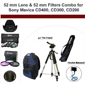 52 mm Lens & 52 mm Filters Combo for Sony Mavica CD400, Sony Mavica CD300, Sony... by 