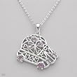 Necklace With 0.95ctw Genuine Amethysts Well Made in 925 Sterling silver. Total item weight 7.0g Length 16in
