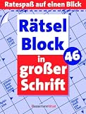 R&auml;tselblock in gro&szlig;er Schrift 46: Ratespa&szlig; auf einen Blick - Eberhard Kr&uuml;ger