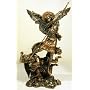 Archangel Saint Michael Slaying the Satan Powder-Cast Bronze Statue