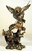 Archangel Saint Michael Slaying the Satan Powder-Cast Bronze Statue