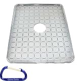 Gizmo Dorks Rubberized TPU Case (Clear) and Carabiner Key Chain for the Apple iPad