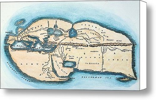 51mz6apjGoL Ancient Maps of the World Reviews STRABO WORLD MAP, c20 A.D Canvas Print / Canvas Art   Artist Granger