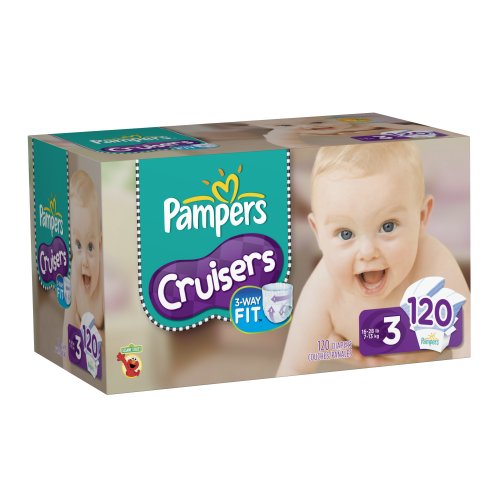 Pampers Cruisers Diapers Value Pack Size 3 120 Count