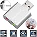 Sabrent Aluminum USB External Stereo Sound Adapter for Windows and Mac. Plug and play No drivers Needed.[C-Media CM108 Chipset] (Silver) (AU-EMAC)