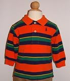 Ralph Lauren - Polo Ralph Lauren Boys Long Sleeve Striped Mesh Polo