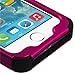 MYBAT IPHONE5HPCTUFFSO004NP Premium TUFF Case for iPhone 5 - 1 Pack - Retail Packaging - Titanium Solid Hot Pink/Black