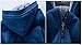 Hanxue Men's Winter Warm Full Zip Eco Sherpa Fleece Hoodie Jackets Blue L