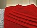 Luxury Combed Cotton Large Bath Towel - Red