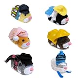 Zhu Zhu Pets Fall Outfit Series 2 Set of 6- Pajamas Ski Argyle Sweater Winter Scarf and Hat Raincoat and Cowboy