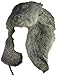 Klondike Sterling Russian Rabbit Fur Trooper Hat Ear Flaps Grey 9H6621 Trapper
