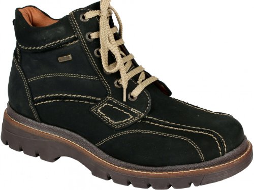 Original KLONDIKEwarm gefütterte Winterstiefel Herrenschnürschuhe mit ULTRA-TEX-Membrane doppelt vernäht (Y413) schwarz