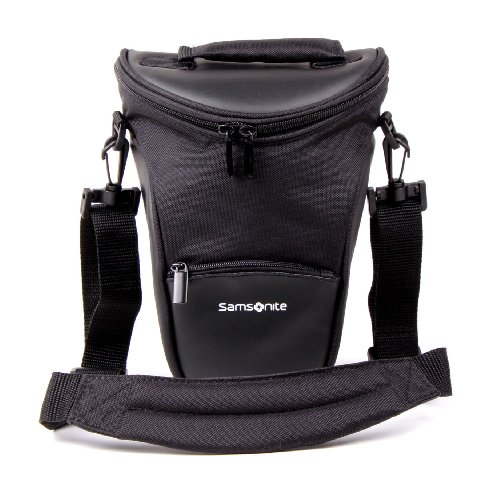 SAMSONITE Etui / Housse Téléscopique Résistant à L'eau pour Appareil Photo Numérique SLR et Objectif Court + Passant Ceinture et Bandoulière BONUS pour Fuji Finepix S100fd / S8100fd / S9500 / S8000fd / S6500 / S5800 / S5700 / S5600 / S200HD / S1000 / S2000HD / S1500 / FUJIFILM IS-Pro / S1500fd/ S100FS / Fujifilm Finepix HS10, S2800HD, S1900, S1850, S1730, S1700