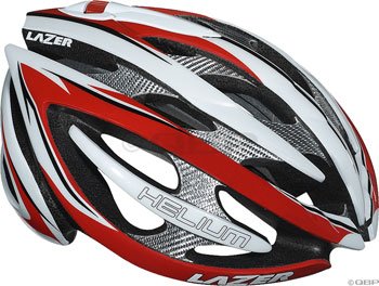 Lazer Helium Red/White XL-2XL fits 61-65cm Road Helmet.