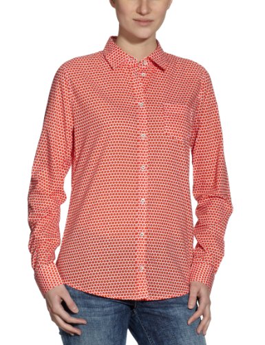 Marc O\'Polo Damen Bluse mit Manschette 202 1253 42389, Gr. 40 (L), Orange (parrot 338) Preisvergleich