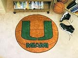 Miami Hurricanes NCAA &acute; Basketball &acute; Round Floor Mat ( 29 &acute; ) U Logo - B000BDBE88