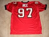 Simeon Rice Autographed/Hand Signed Tampa Bay Bucs/Buccaneers Authentic Jersey