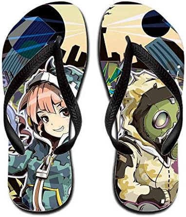 Terenccam Anime Original Colorful Flip-flop (men) 9 B(m) Us Rubber