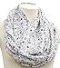 Science infinity Scarf birthday gift idea for her anniversary gift chemistry biology scientist black white