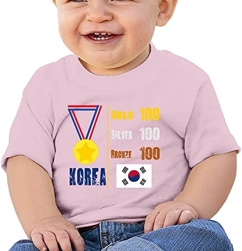 CHIKUD Korea Medal Short Sleeve T-Shirts Unisex For Baby (6-24 M)
