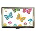 Cigarette Money Case of Retro Butterflies in 60s Colors (Pink, Blue, Green, and Yellow Butterfly with Flowers)
