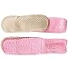 Home-X Women Adult Soft Knit Gripper, Non Skid Slippers. One Size Fits All. Pink