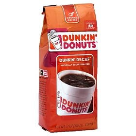 Dunkin' Donuts Ground Coffee, Dunkin' Decaf, 12-Ounce Bag