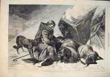 SWISS MOUNTAINS SWITZERLAND SHEEP SHEPHERD DOG PRINT