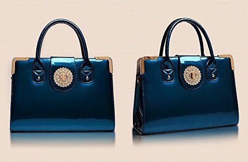 Promithi Ladies Retro Exquisite Diamond Shoulder Bag Candy Handbag (Free Size, candy blue)