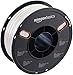 AmazonBasics PETG 3D Printer Filament, 1.75mm, White, 1 kg Spool