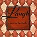 WTLB, Harlequin Orange.Laugh uncontrollably by Debbie Dewitt. ART PRINT ON CANVAS WIT...