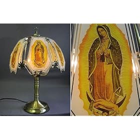 Virgin Mary Touch Lamp ET-VM Select Base Finish: Polished Brass by Custom Phones - Fun Home Products