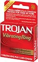 Trojan Vibrating Ring with Latex Condom, New and Improved (Pack of 3)