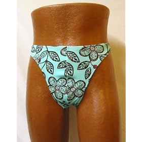 Men' Nylon Lycra Printed Bikini Swim Thong