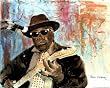 John Lee Hooker (Blues) Art Print Poster - 13x19