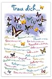 Produkt-Bild: Empire 500687 Trau Dich ... Schmetterlinge Motivational Poster Plakat Druck - Gr&ouml;sse 61 x 91.5 cm