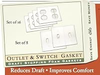 Gasket Covers, Electrical Outlet & Light Switch Plate Draft Stopper Foam Gaskets