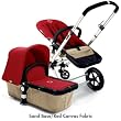 Bugaboo Cameleon Stroller - Sand Base - Red Canvas