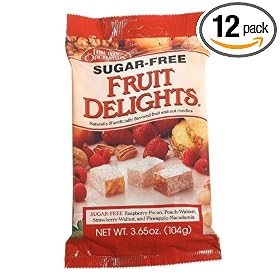 Liberty Orchards Fruit Delights, Sugar-Free, 3.65-Ounce Packages (Pack of 12)
