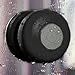 {Shower Bluetooth Speaker} Water-Resistant Wireless Speaker w/ Suction Cup Mount For Smartphone Smart Phone Samsung Galaxy S6, S5, S4, iPhone 6 Plus, 5S, 5C, 5, 4S, Google, Android, HTC, Motorola, LG, Nokia, Blackberry, Sony Phones & Tablet (BLACK)