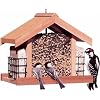 Perky Pet 50144 Deluxe Chalet Cedar Feeder, 5 lb capacity