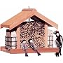 Perky Pet 50144 Deluxe Chalet Cedar Feeder, 5 lb capacity