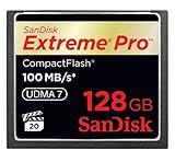 SanDisk 128 GB CompactFlash Type 2 Flash Memory Card SDCFXP-128G-X46 - Blac ....