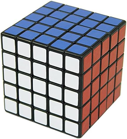 Energlite 5X5X5 Speed Magic Plastic Cube Ultra-smooth Educational Puzzle Cube Toy Black