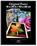 MCS 23834 18 by 24 Original Black Poster Frame with Strong Masonite Back